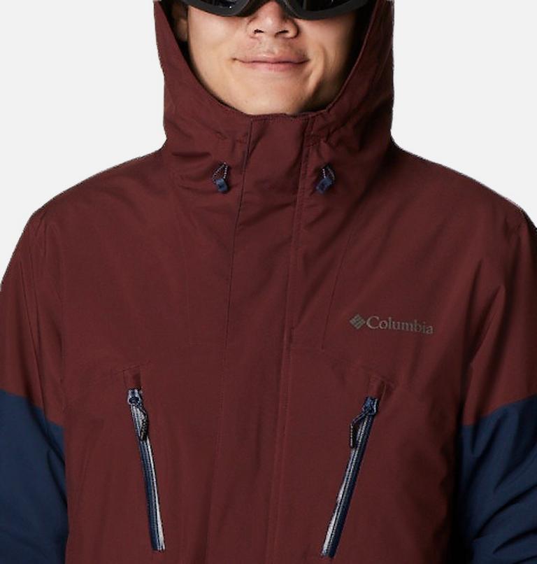 Men's Aerial Ascender Waterproof Ski Jacket, Color: Collegiate Navy, Elderberry, image 4