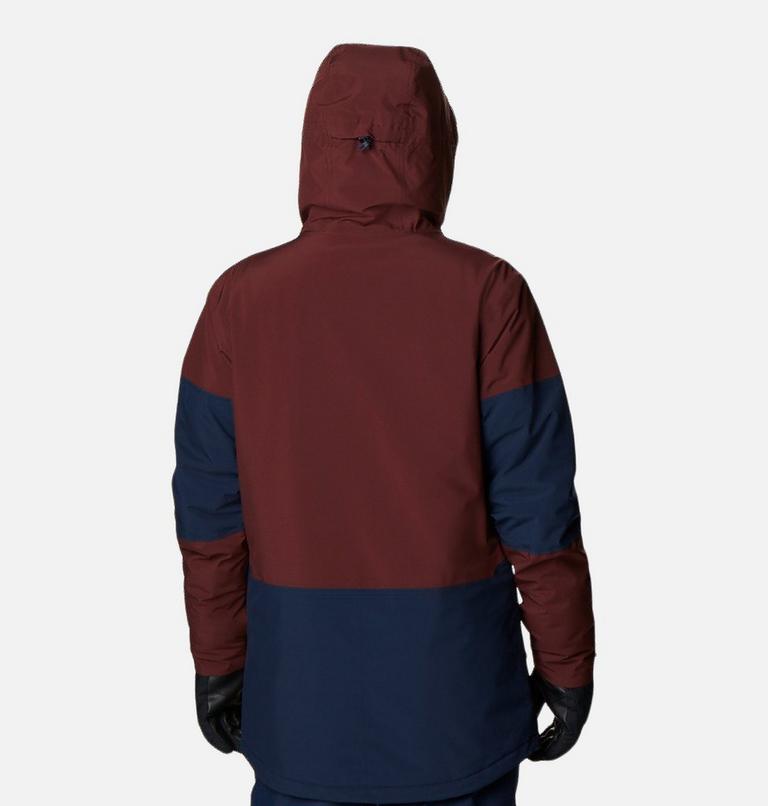 Men's Aerial Ascender Waterproof Ski Jacket, Color: Collegiate Navy, Elderberry, image 2