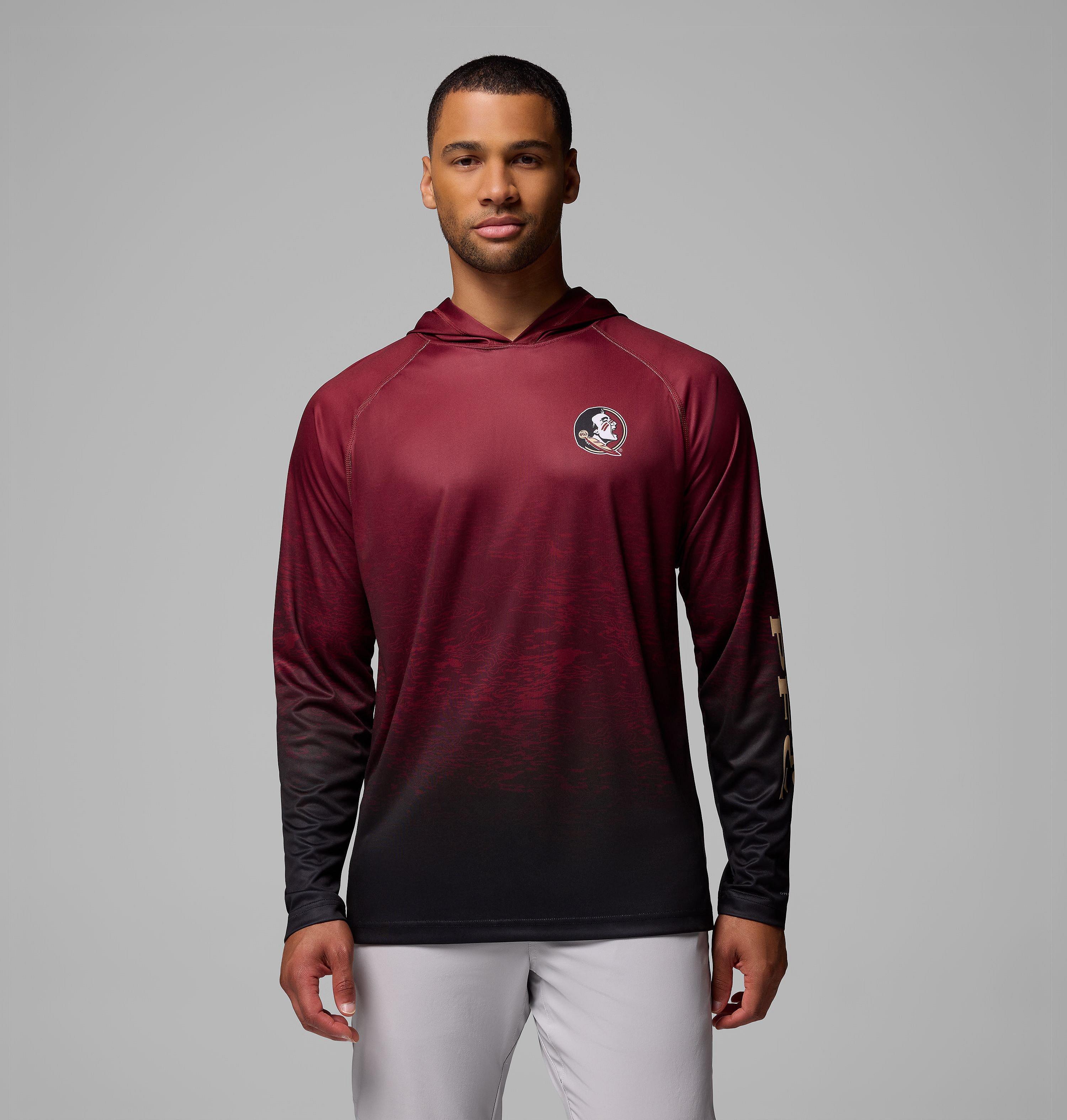 Columbia Men's Collegiate PFG Super Terminal Tackle  Hoodie - Florida State-