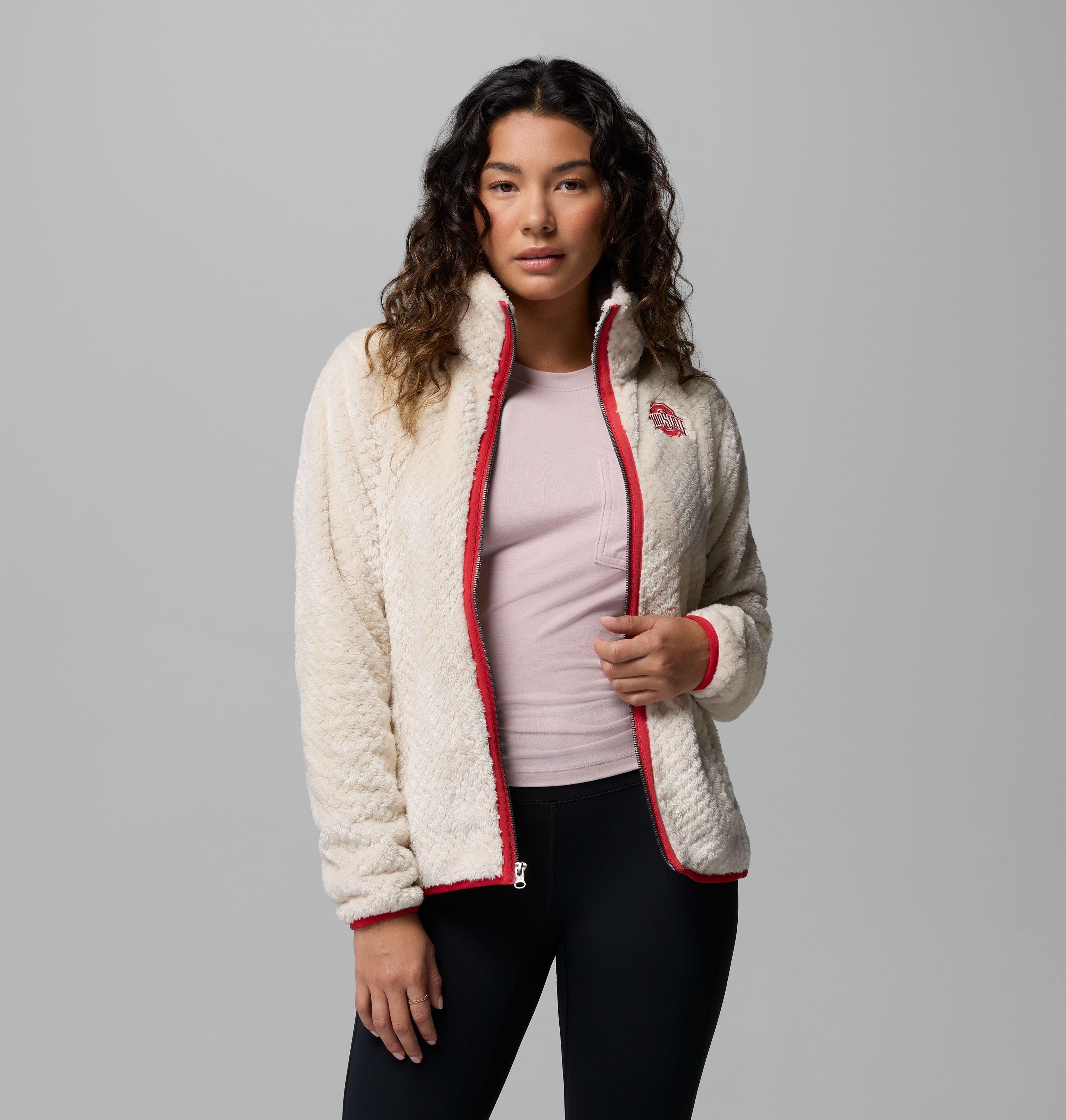 Women's Collegiate Fire Side II Sherpa Full Zip Fleece - Ohio State 5