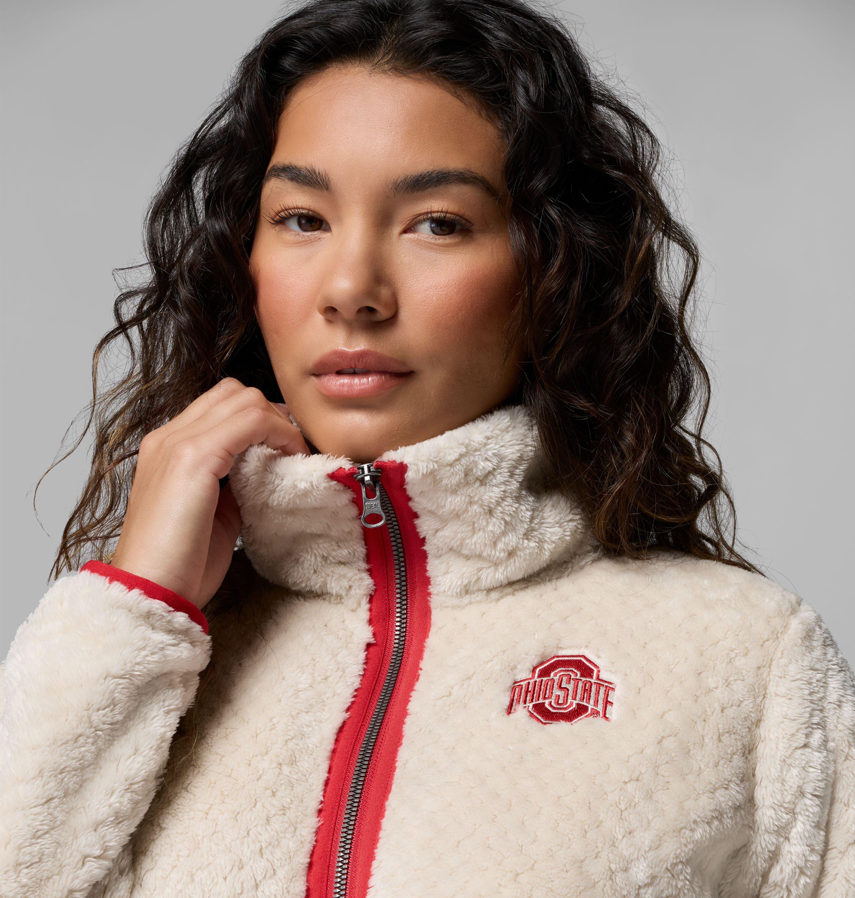 Women's Collegiate Fire Side II Sherpa Full Zip Fleece - Ohio State 6