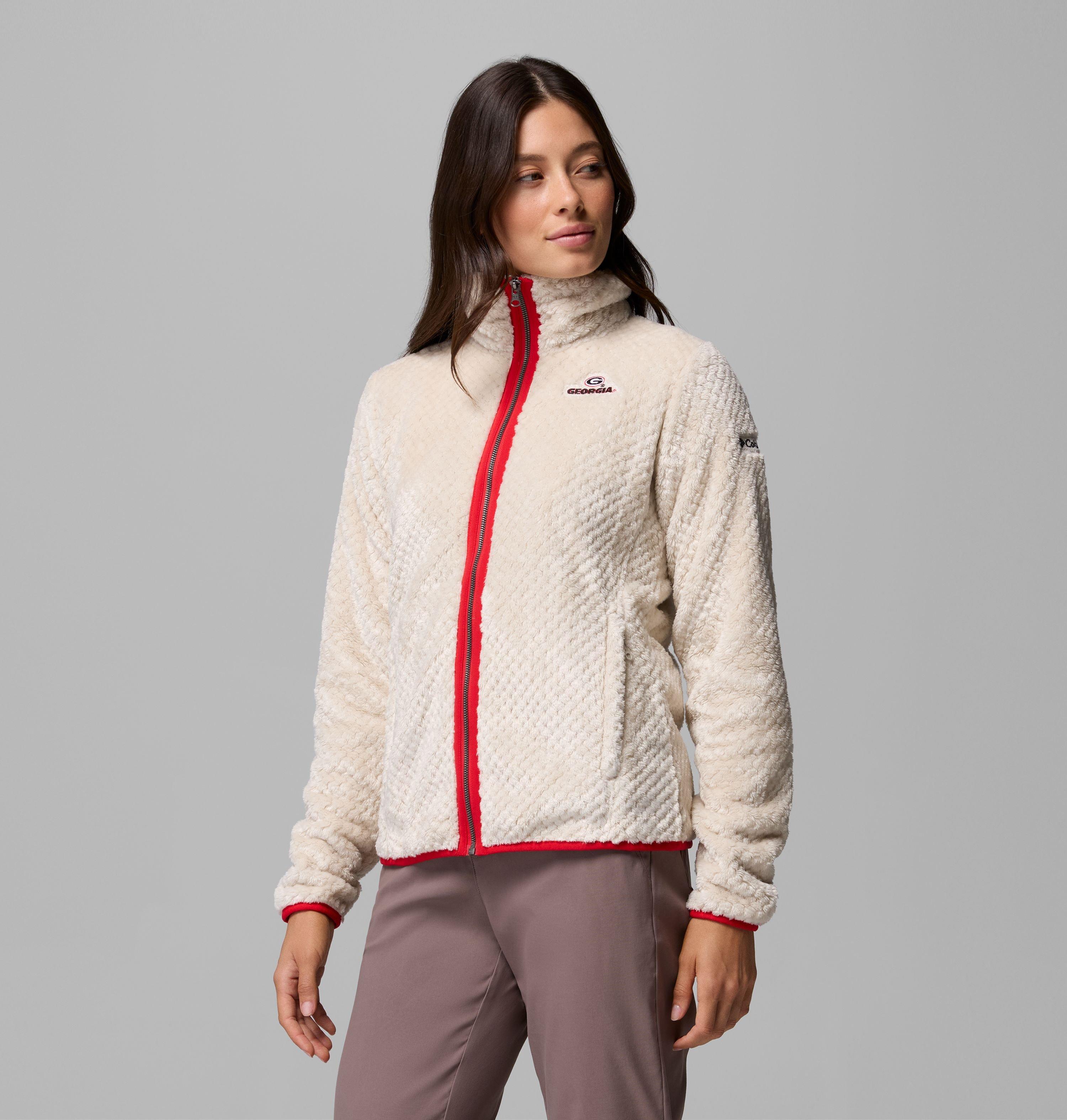 Women's Collegiate Fire Side II Sherpa Full Zip Fleece - Georgia 4