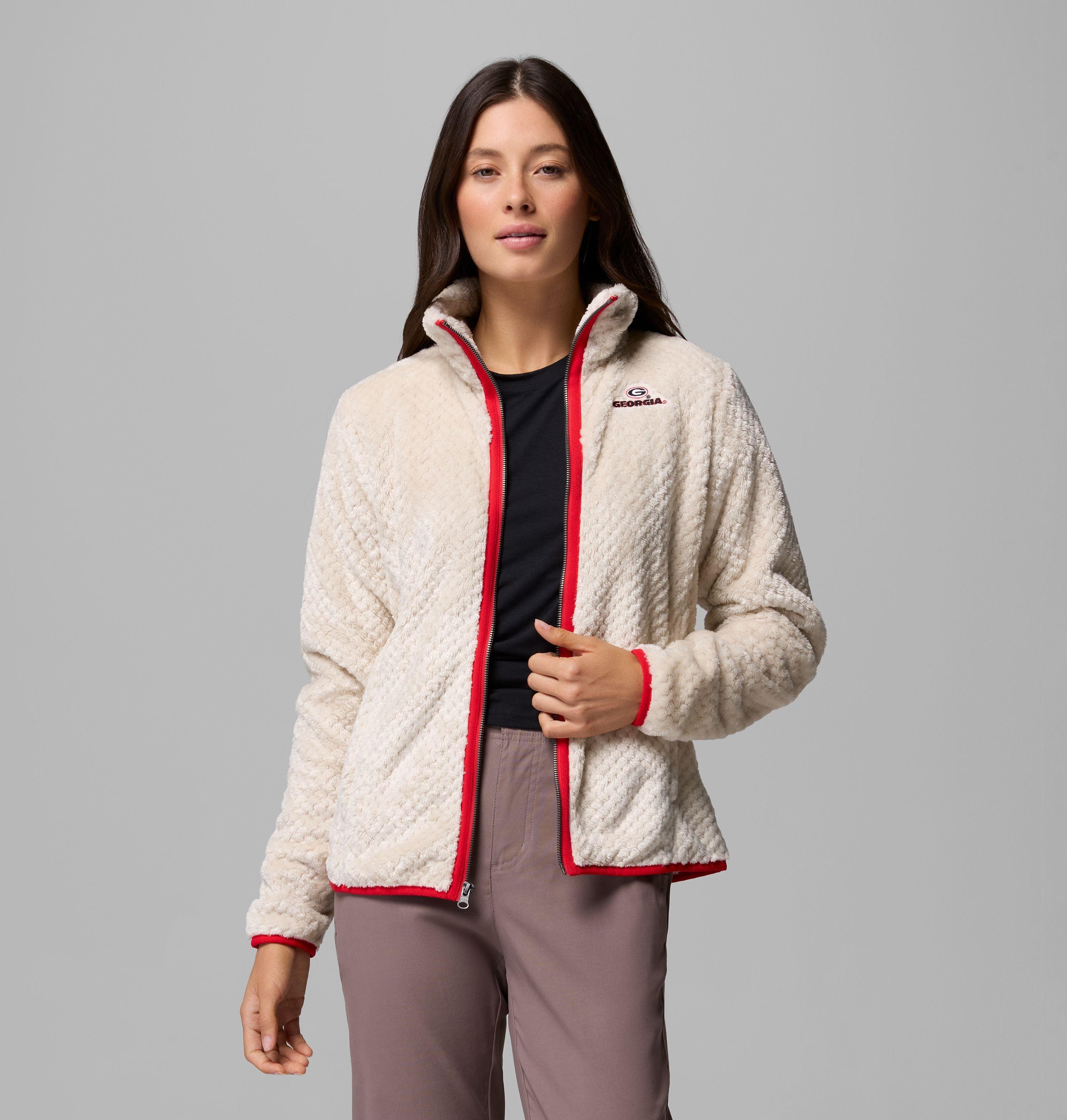 Women's Collegiate Fire Side II Sherpa Full Zip Fleece - Georgia 5