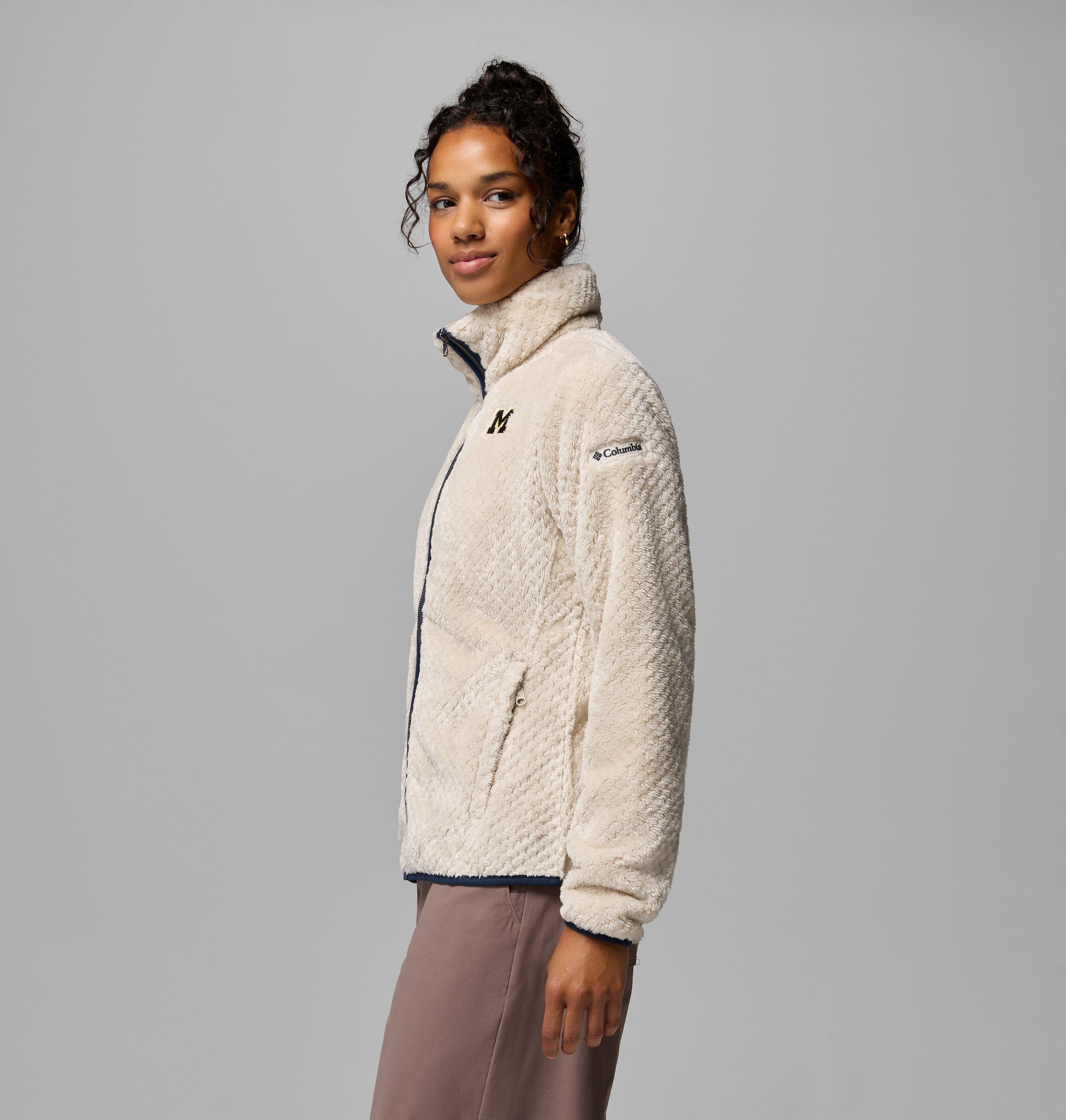 Women's Collegiate Fire Side II Sherpa Full Zip Fleece - Michigan 4