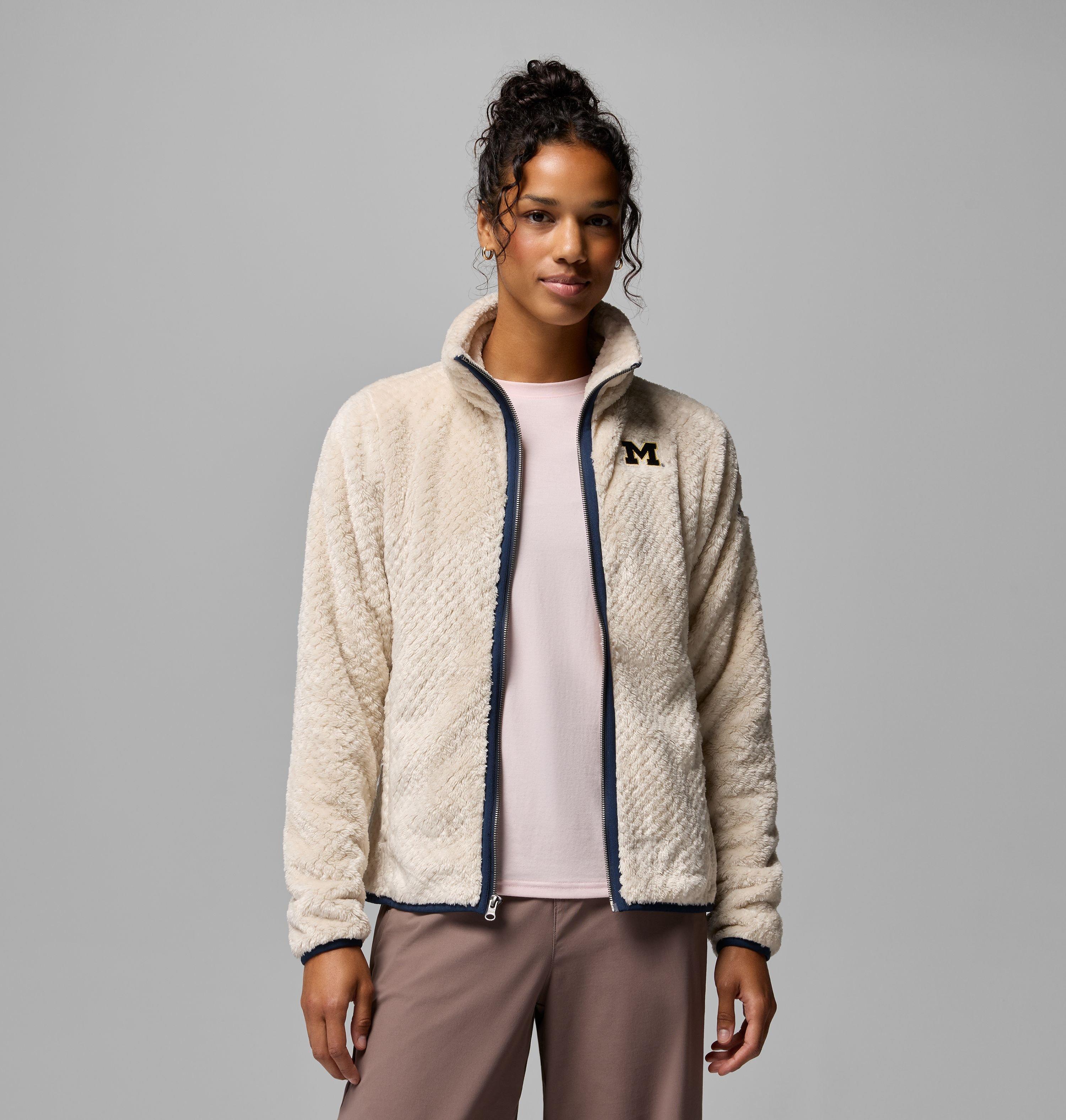 Women's Collegiate Fire Side II Sherpa Full Zip Fleece - Michigan 5
