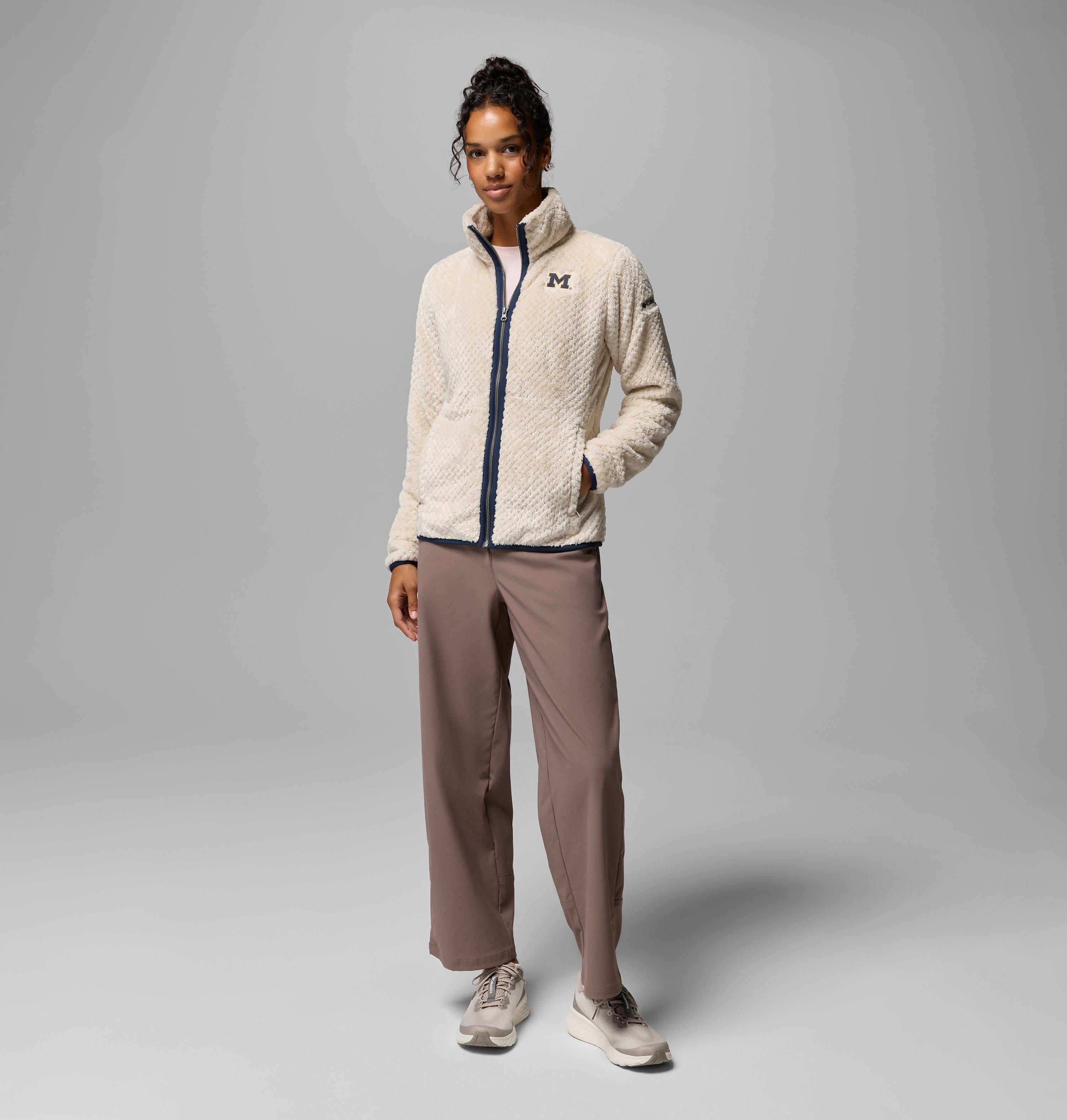 Women's Collegiate Fire Side II Sherpa Full Zip Fleece - Michigan 2