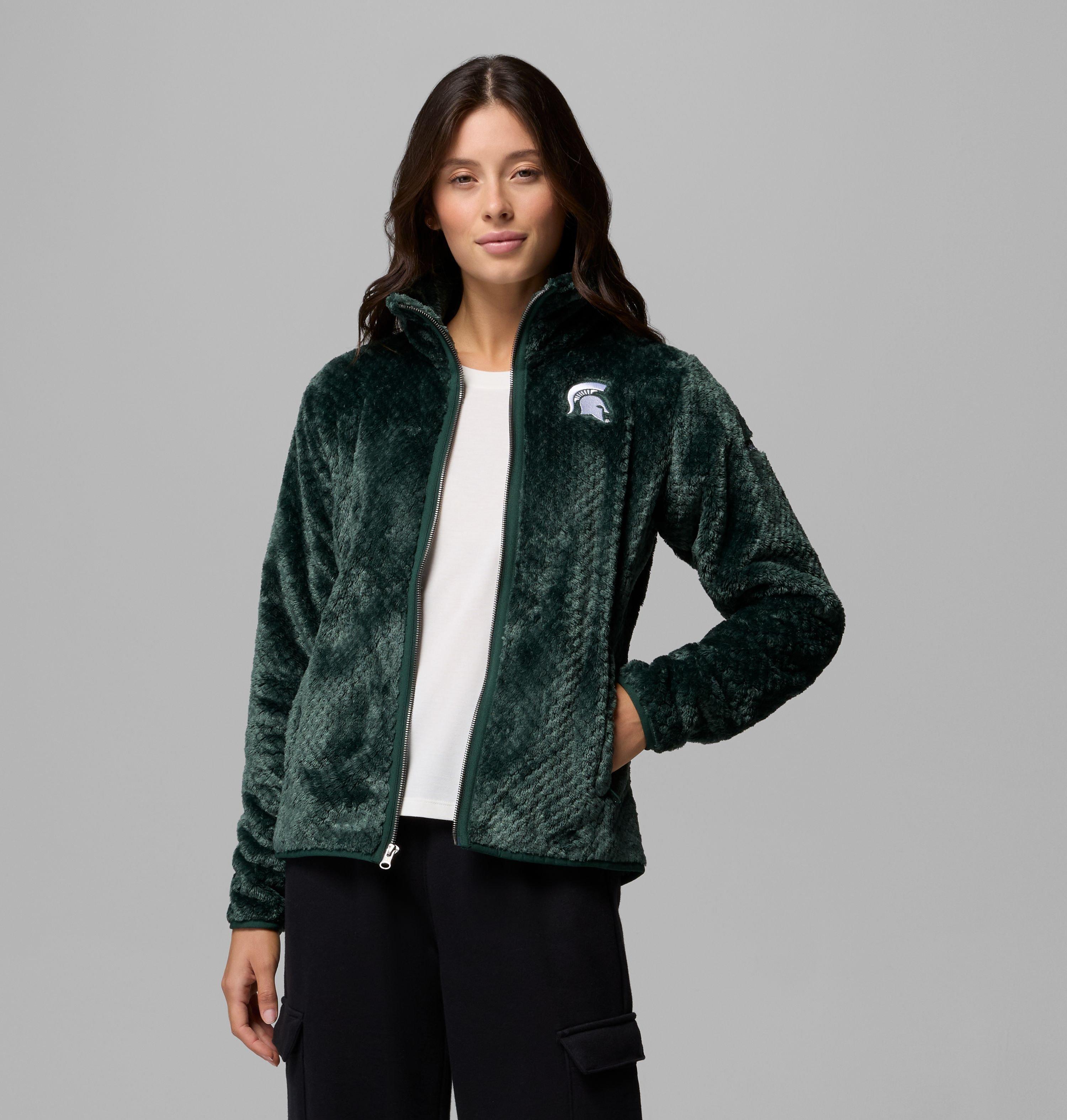 Women's Collegiate Fire Side II Sherpa Full Zip Fleece - Michigan State 5