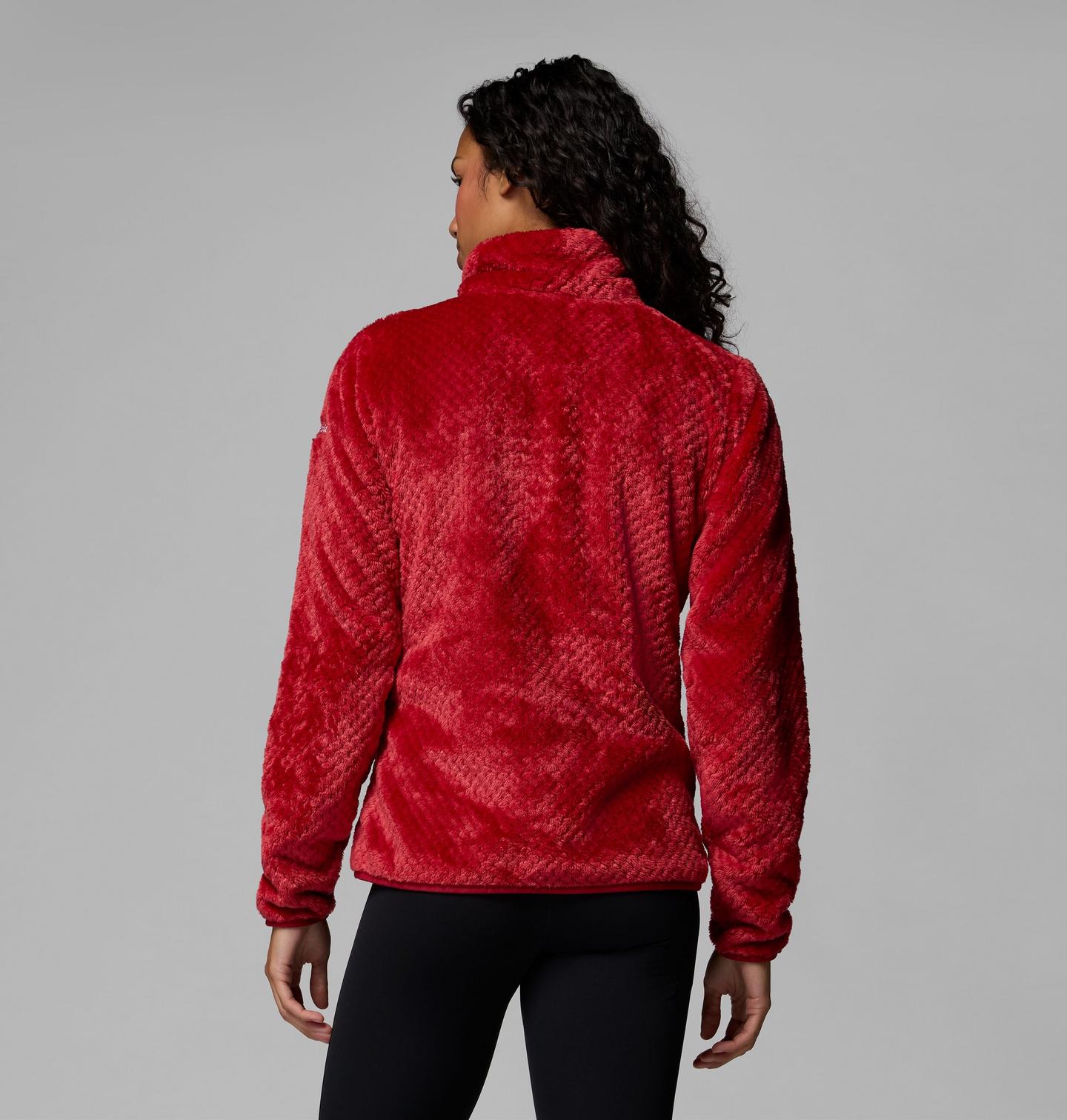 Женские куртки Columbia Collegiate Fire Side II Sherpa Full Zip Fleece - Alabama, цвет: Красный бархатный — фото 3