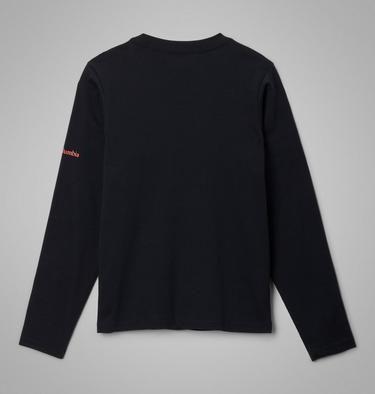 Boys' Dobson Pass Long Sleeve Graphic T-Shirt, Color: Black, Hillscape, image 2