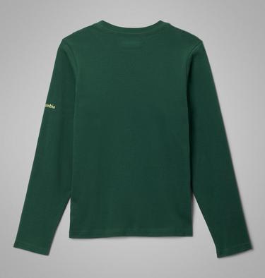 Boys' Dobson Pass Long Sleeve Graphic T-Shirt, Color: Rain Forest, Hike On, image 6