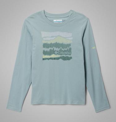 Boys' Dobson Pass Long Sleeve Graphic T-Shirt, Color: Crushed Blue, Hillscape, image 7