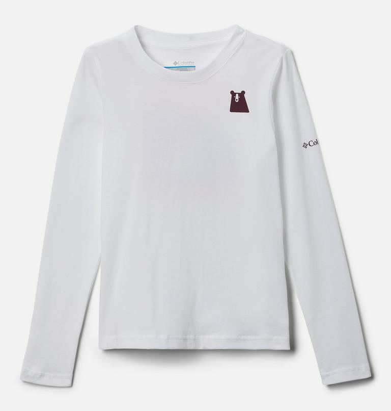 Hazeldel Hill LS Graphic Tee, Color: White, Winterlands, image 1