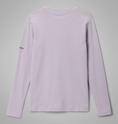 T-shirt Graphique Manches Longues Hazeldel Hill Fille, Color: Lavender Pearl, Barely Printed, image 2