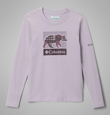 T-shirt Graphique Manches Longues Hazeldel Hill Fille, Color: Lavender Pearl, Barely Printed, image 1