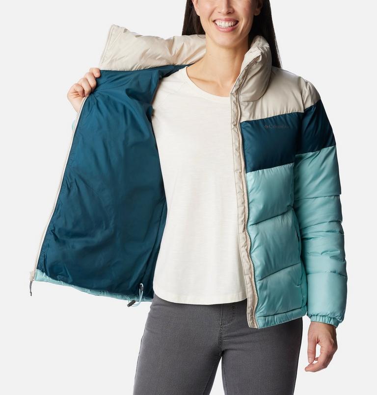 Puffect Color Blocked Jacket, Color: Aqua Haze, Night Wave, Dark Stone, image 5