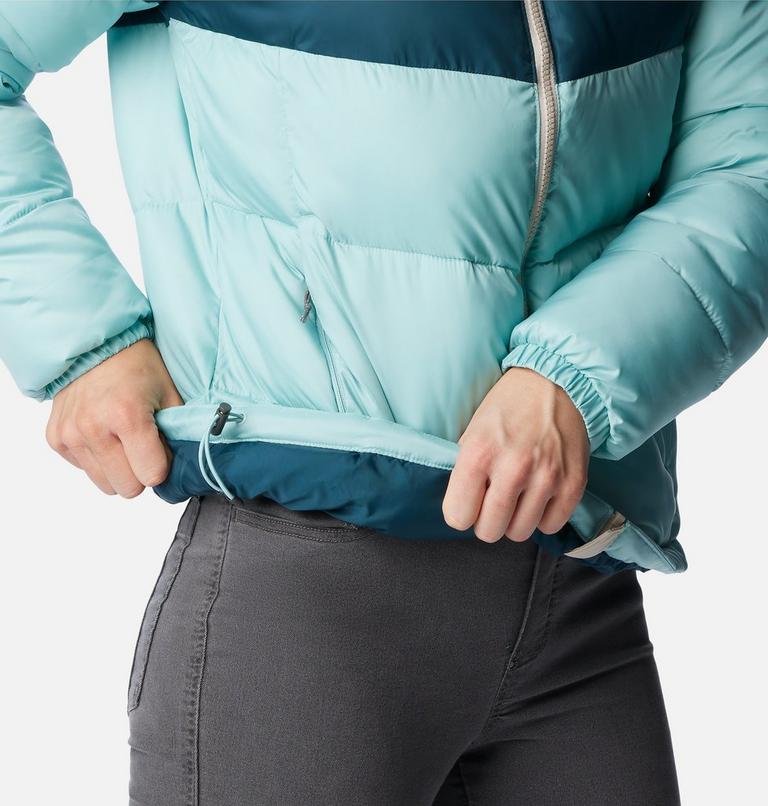 Puffect Color Blocked Jacket, Color: Aqua Haze, Night Wave, Dark Stone, image 6