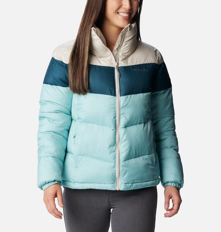 Puffect Color Blocked Jacket, Color: Aqua Haze, Night Wave, Dark Stone, image 1
