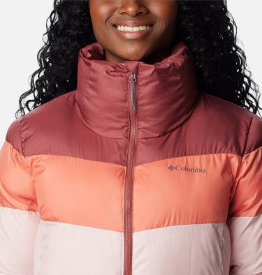Puffect Color Blocked Jacket, Color: Dusty Pink, Faded Peach, Beetroot, image 12