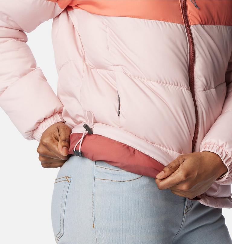 Puffect Color Blocked Jacket, Color: Dusty Pink, Faded Peach, Beetroot, image 6