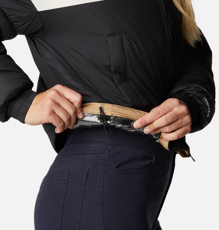 Women's Pike Lake Insulated Cropped Puffer Jacket, Color: Black, Chalk, Beach, image 6