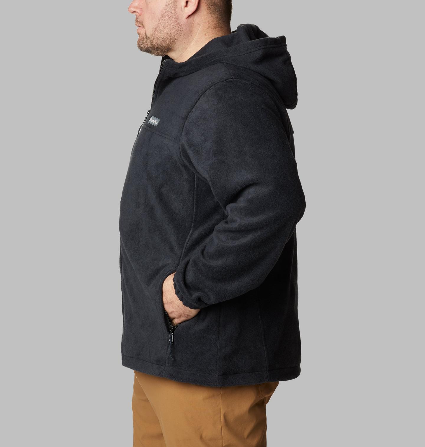 Мужское худи Columbia Steens Mountain Full Zip Fleece - Big, цвет: Чёрный — фото 4