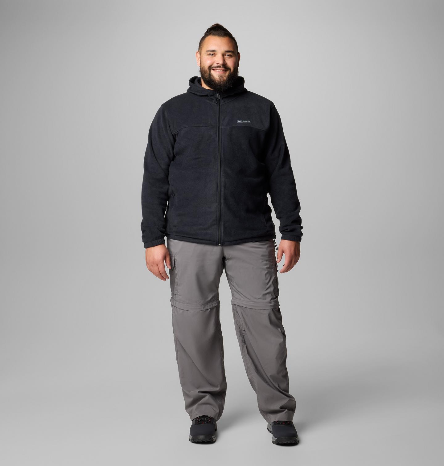 Мужское худи Columbia Steens Mountain Full Zip Fleece - Big, цвет: Чёрный — фото 2