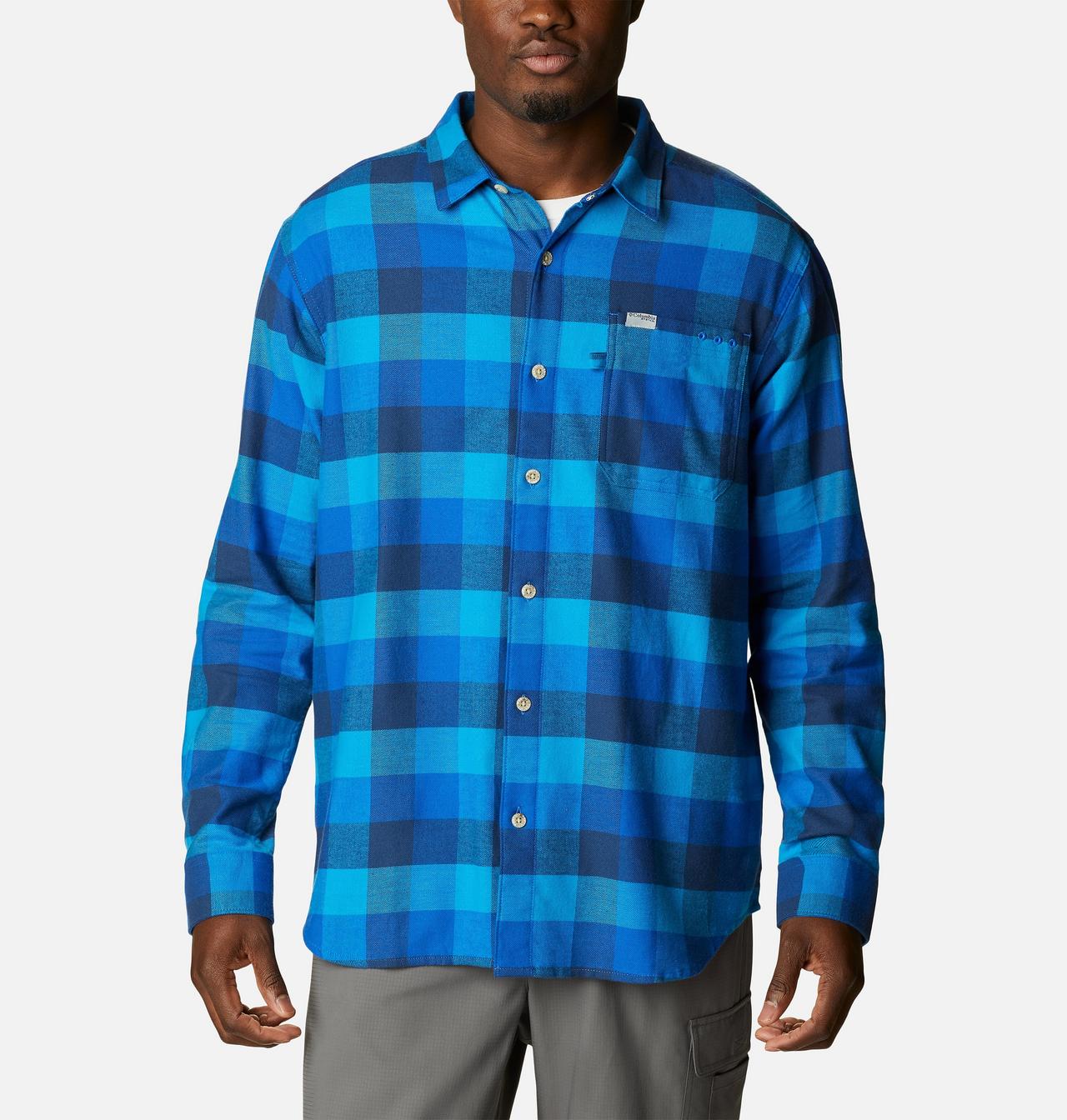 Men's PFG Slack Tide™ Flannel Long Sleeve Shirt 1