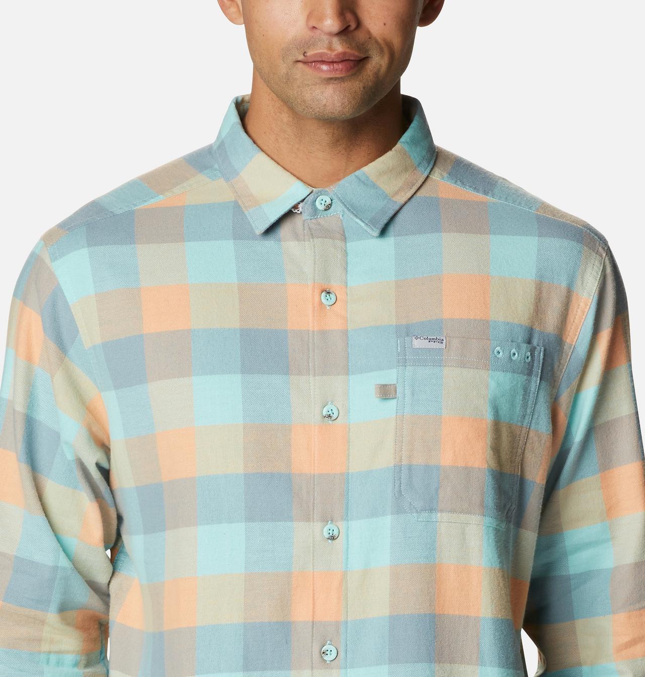 Men's PFG Slack Tide™ Flannel Long Sleeve Shirt 4