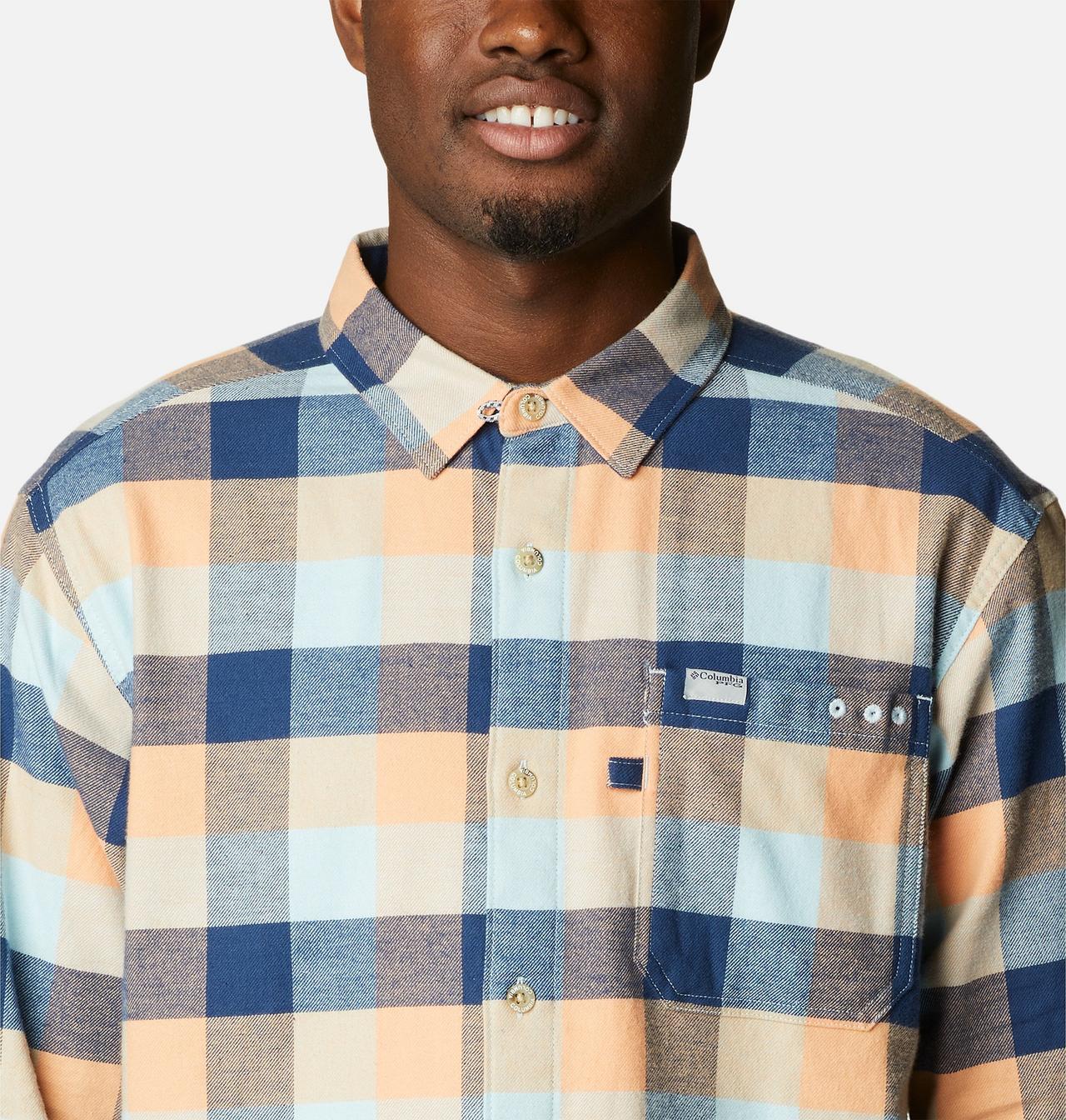 Men's PFG Slack Tide™ Flannel Long Sleeve Shirt 4