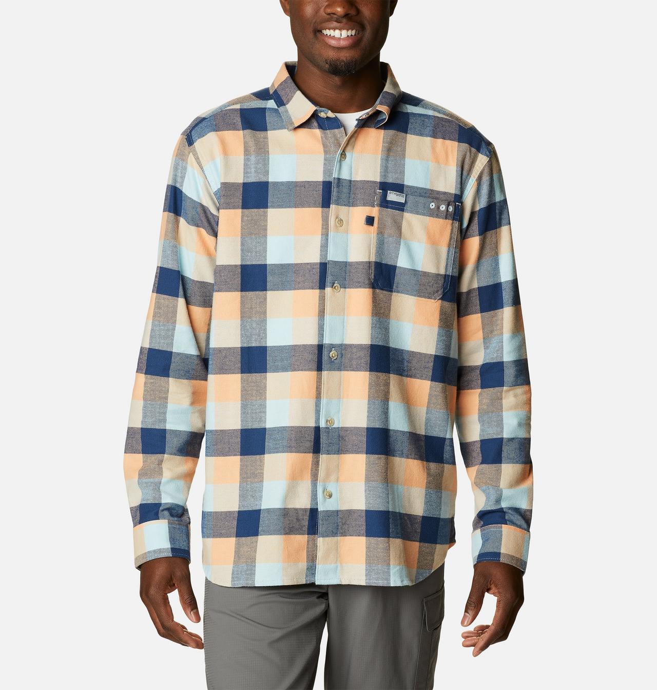 Men's PFG Slack Tide™ Flannel Long Sleeve Shirt 1