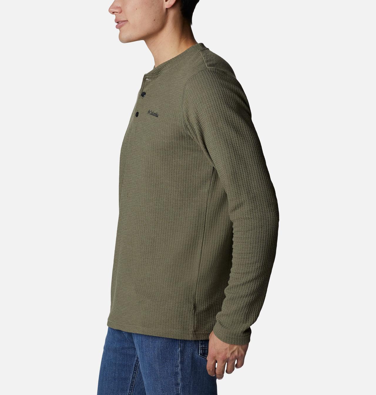 Men's Pine Peak™ Waffle Long Sleeve Henley 3