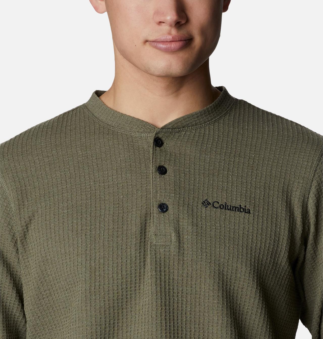 Men's Pine Peak™ Waffle Long Sleeve Henley 4
