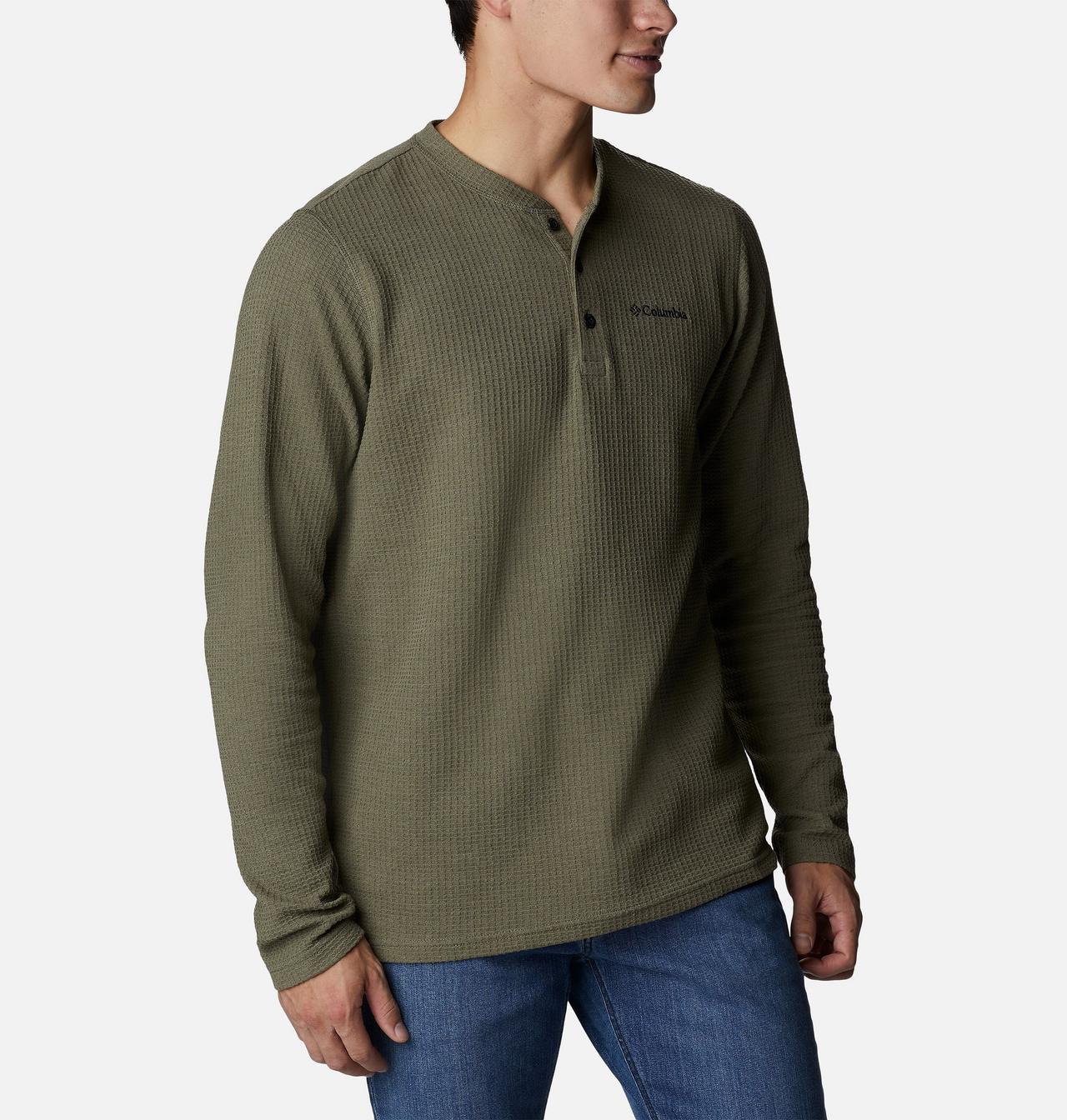 Men's Pine Peak™ Waffle Long Sleeve Henley 5