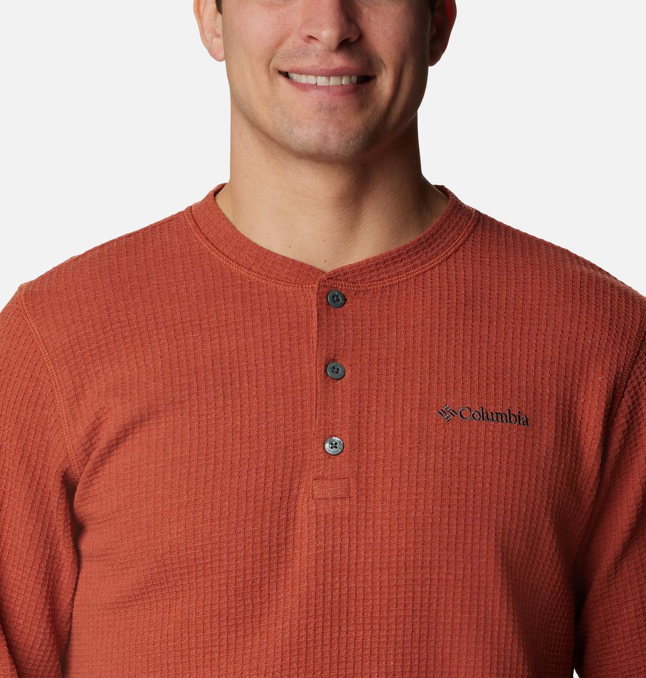 Men's Pine Peak™ Waffle Long Sleeve Henley 4