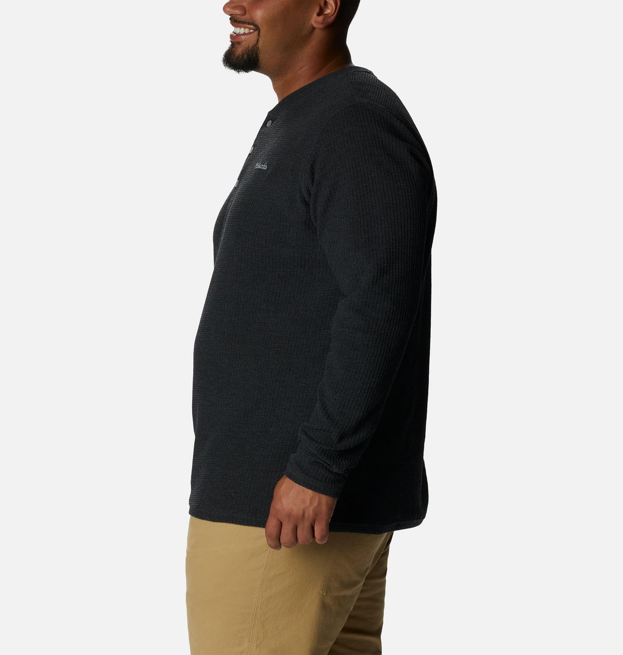 Men's Pine Peak™ Waffle Long Sleeve Henley - Big 3