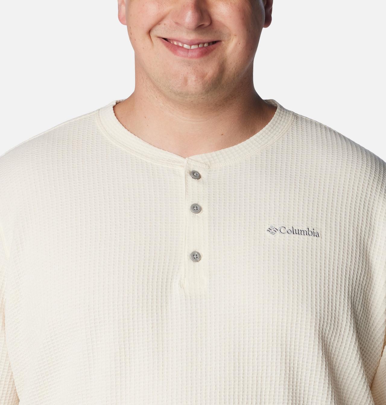 Pine Peak™ Waffle Long Sleeve Henley | 191 | 4X 4
