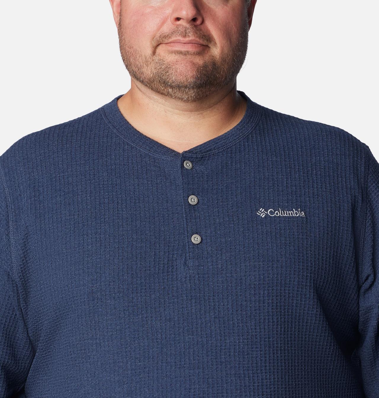 Men's Pine Peak™ Waffle Long Sleeve Henley - Big 4