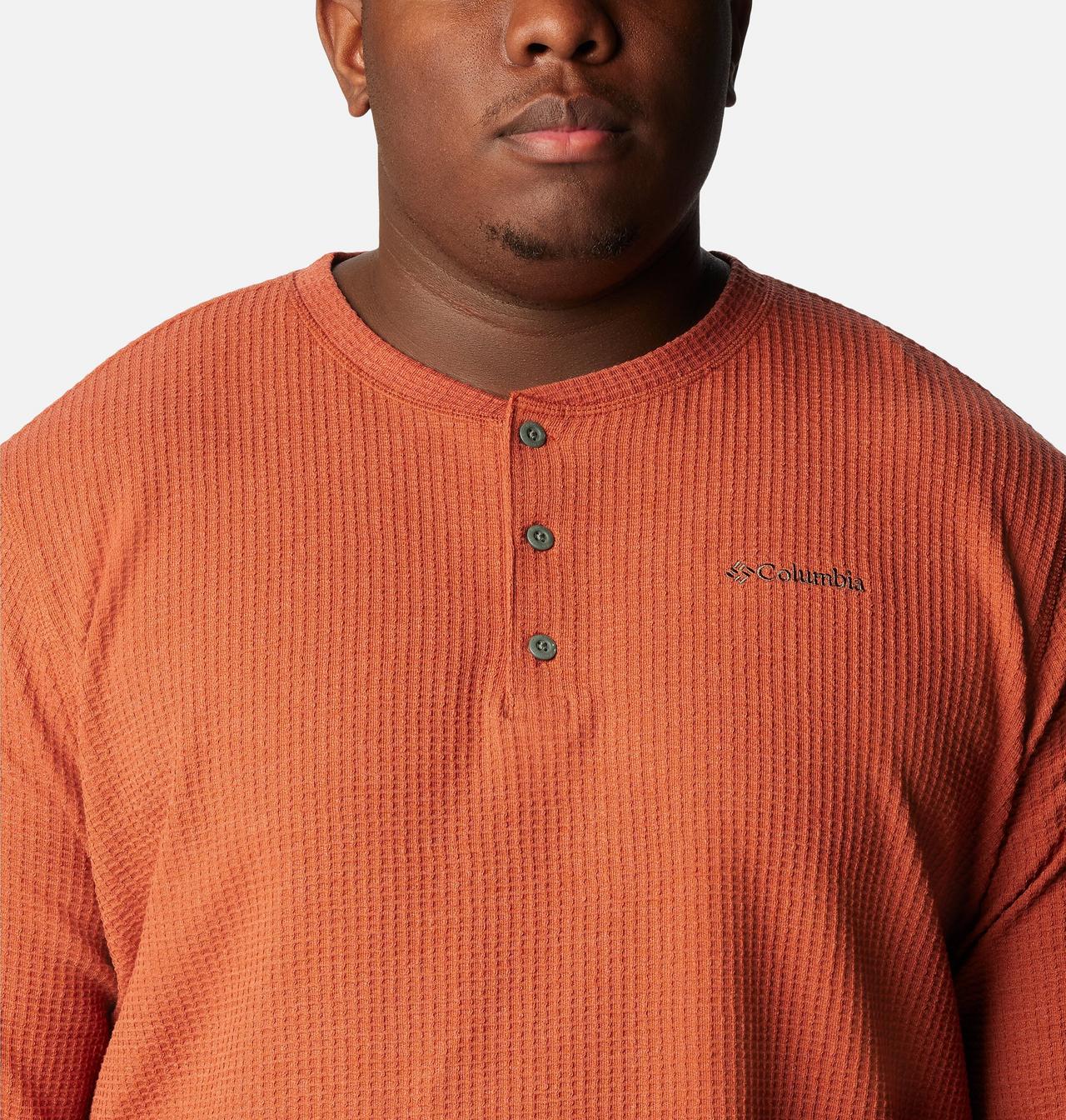 Men's Pine Peak™ Waffle Long Sleeve Henley - Big 4