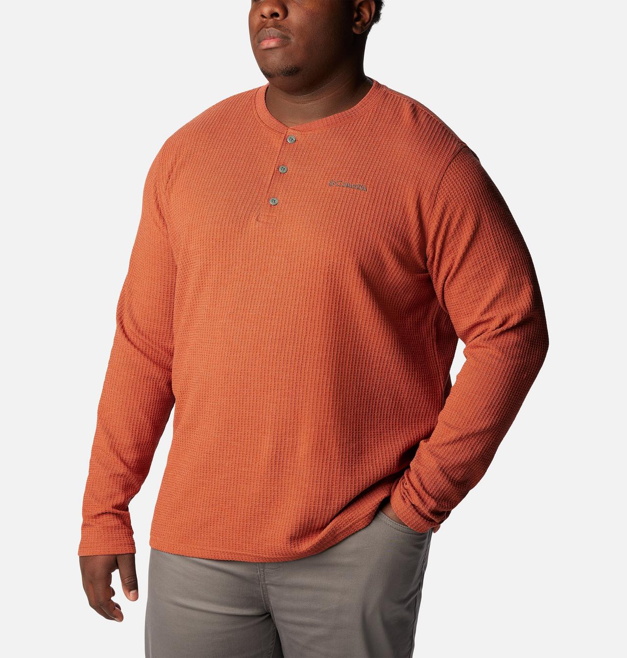 Men's Pine Peak™ Waffle Long Sleeve Henley - Big 5
