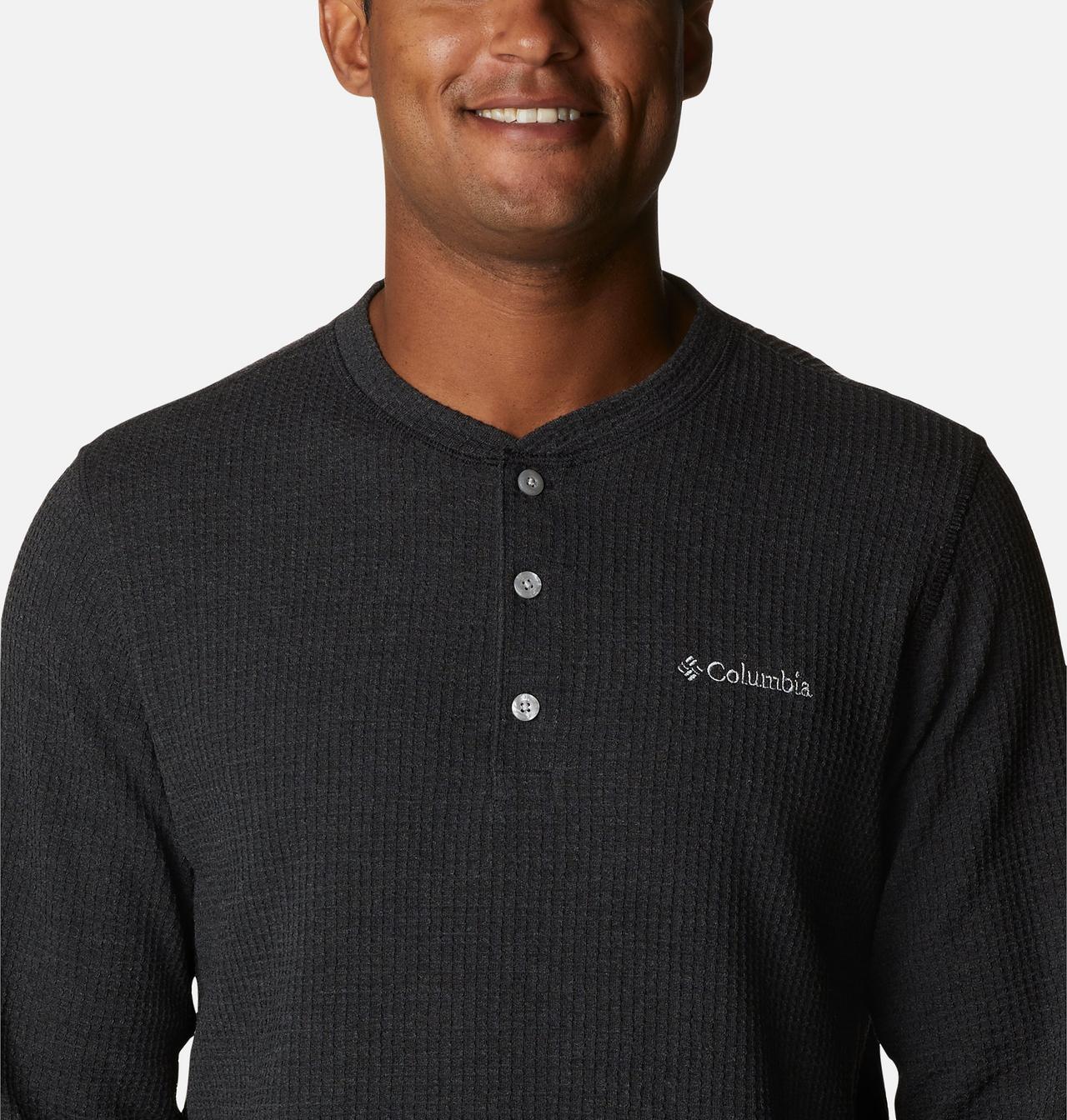 Men's Pine Peak™Waffle Long Sleeve Henley - Tall 4