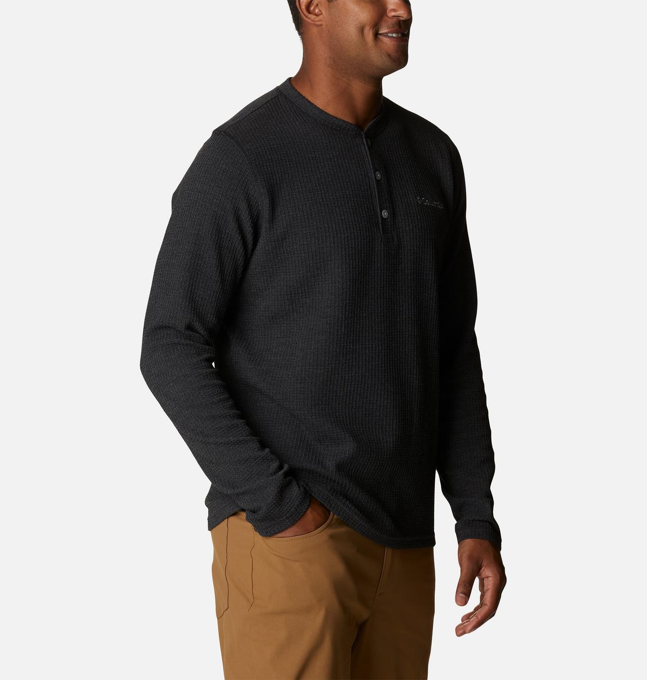 Men's Pine Peak™Waffle Long Sleeve Henley - Tall 5