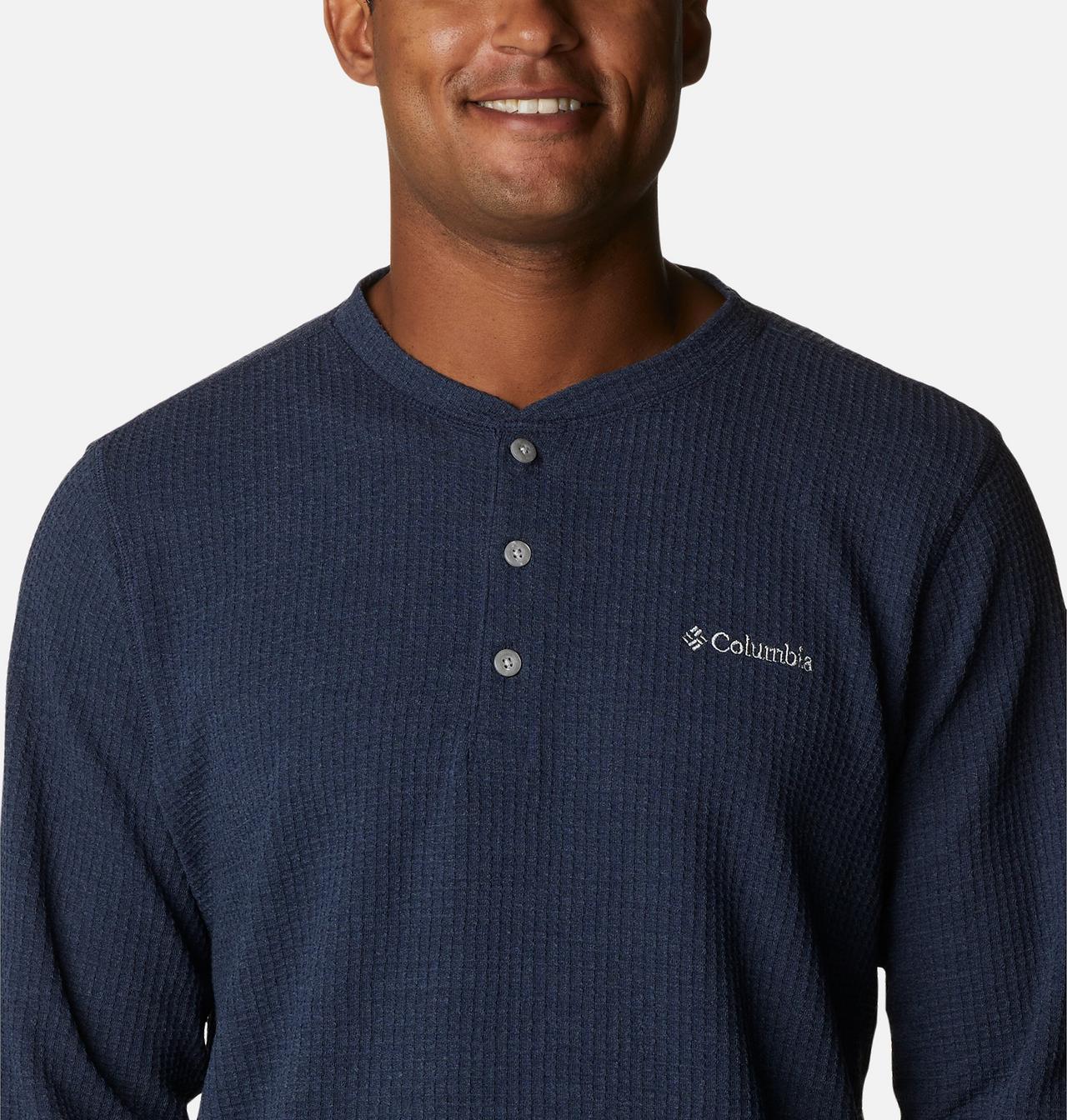 Men's Pine Peak™Waffle Long Sleeve Henley - Tall 4
