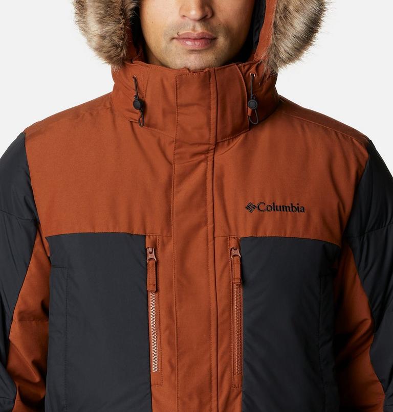 Men's Marquam Peak Fusion Insulated Parka, Color: Dark Amber, Black, image 4