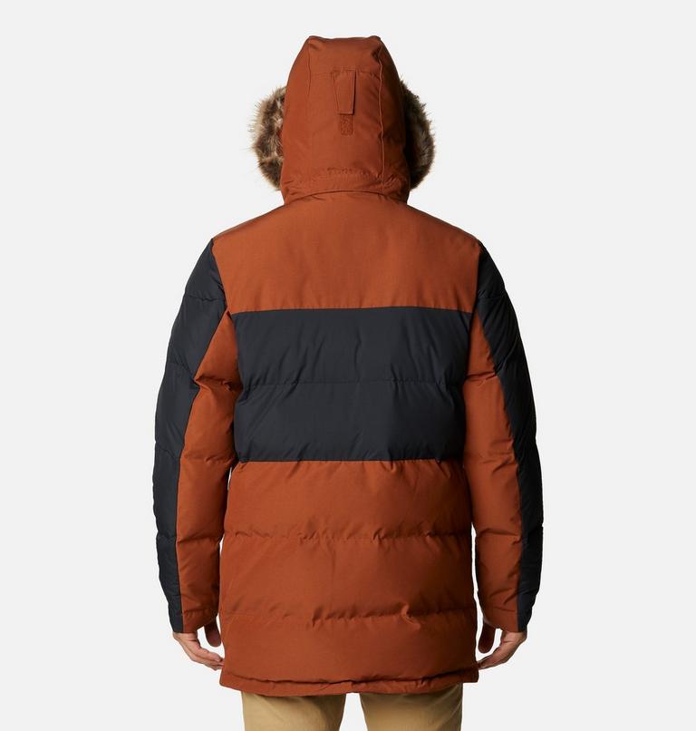 Men's Marquam Peak Fusion Insulated Parka, Color: Dark Amber, Black, image 2