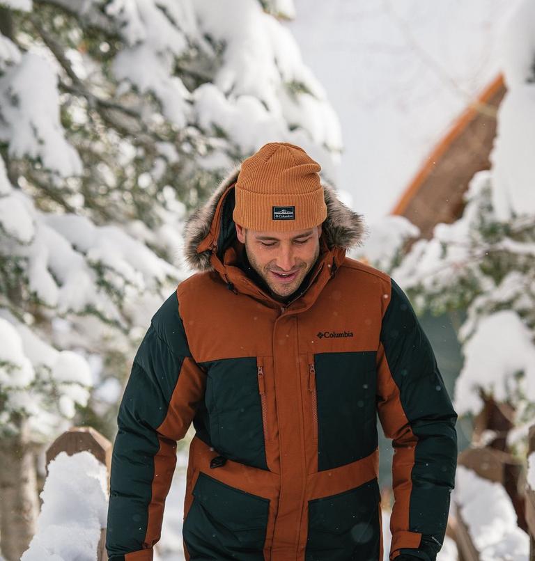 Men's Marquam Peak Fusion Insulated Parka, Color: Dark Amber, Black, image 11