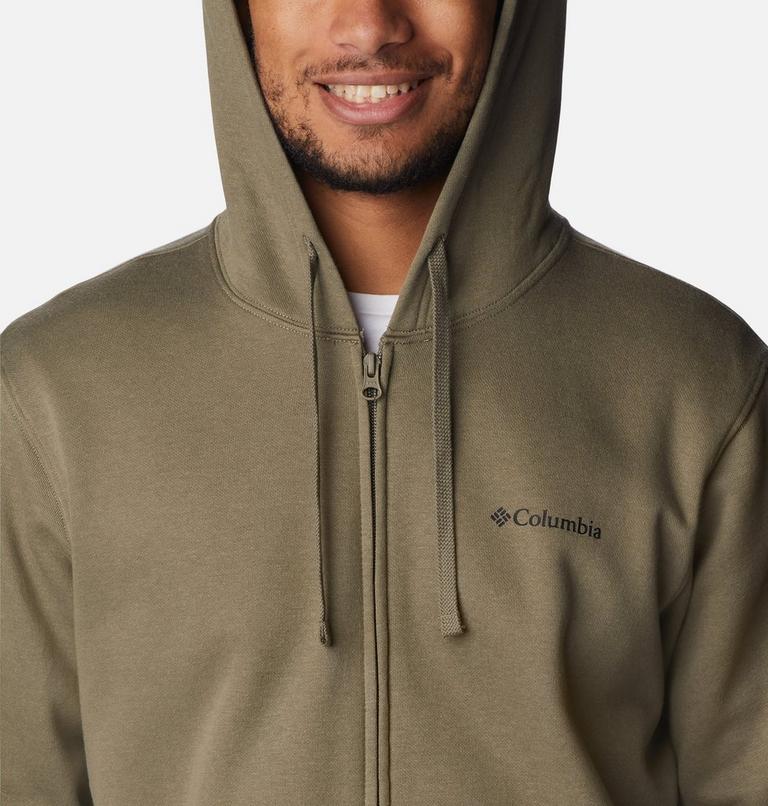 Men's Columbia Trek Full Zip Hoodie, Color: Stone Green, CSC Sleeve Logo, image 4
