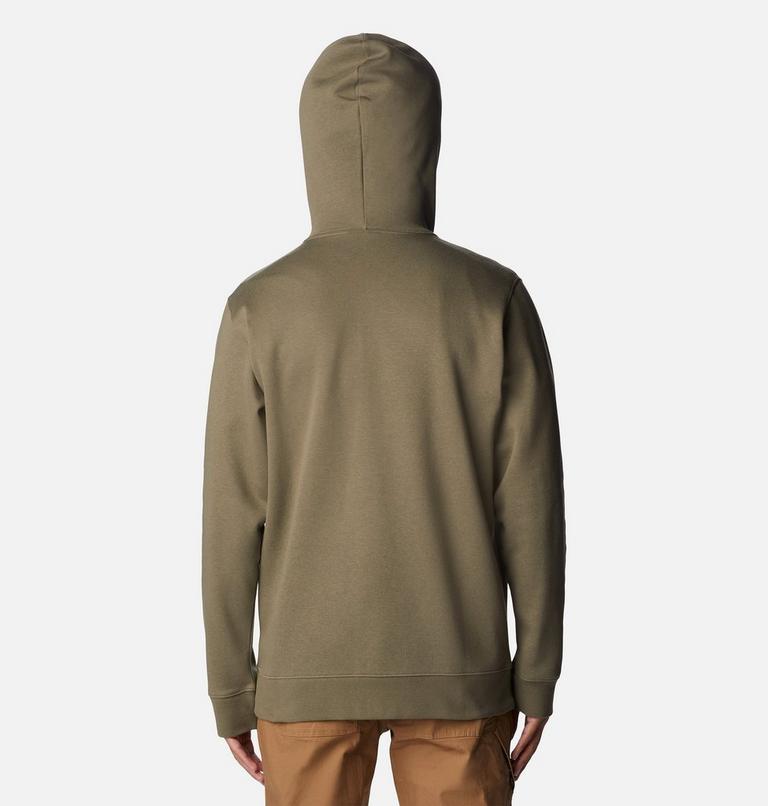 Men's Columbia Trek Full Zip Hoodie, Color: Stone Green, CSC Sleeve Logo, image 2