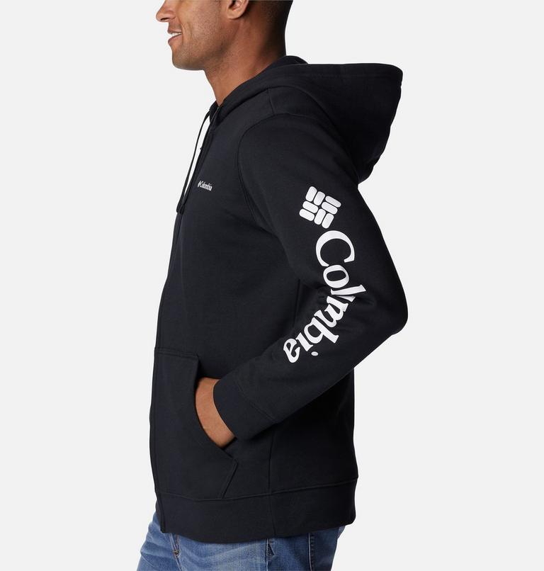 Columbia Trek Full Zip Hoodie, Color: Black, CSC Sleeve Logo, image 3