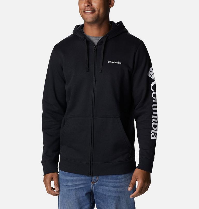 Columbia Trek Full Zip Hoodie, Color: Black, CSC Sleeve Logo, image 1