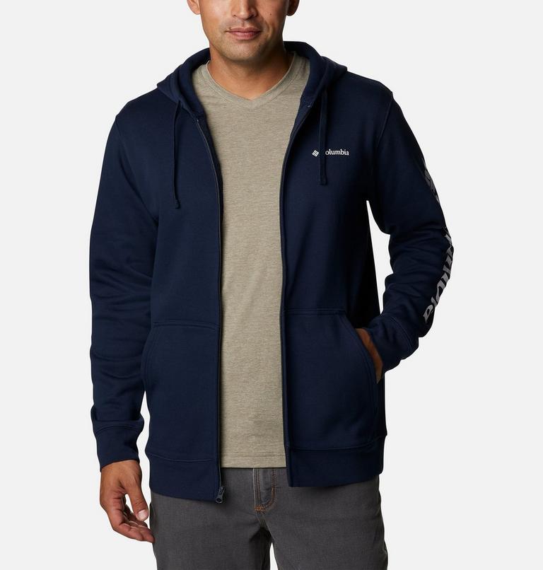 Columbia Trek Full Zip Hoodie, Color: Collegiate Navy, CSC Sleeve Logo, image 5